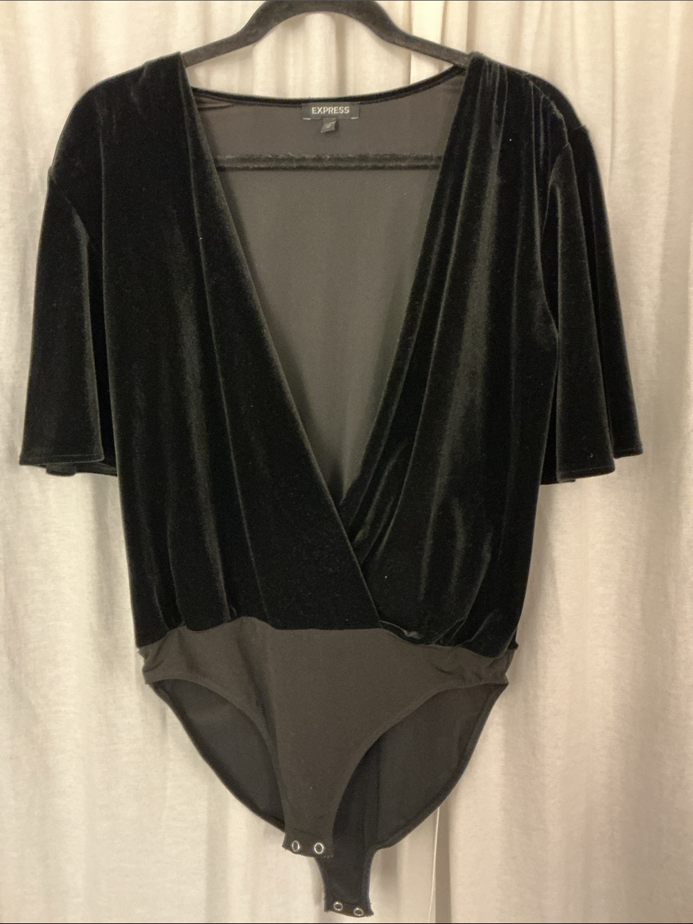 Express velvet body suit